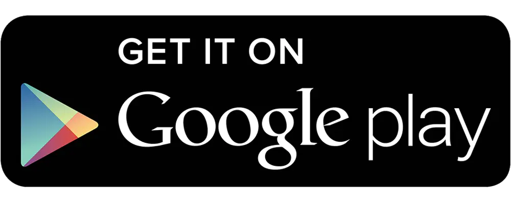 Google Play Store logo with the text "Get it on Google Play," promoting app downloads for Android devices.