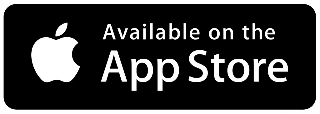 Image promoting app availability on the Apple App Store, featuring the Apple logo and text indicating the app can be downloaded from the App Store.